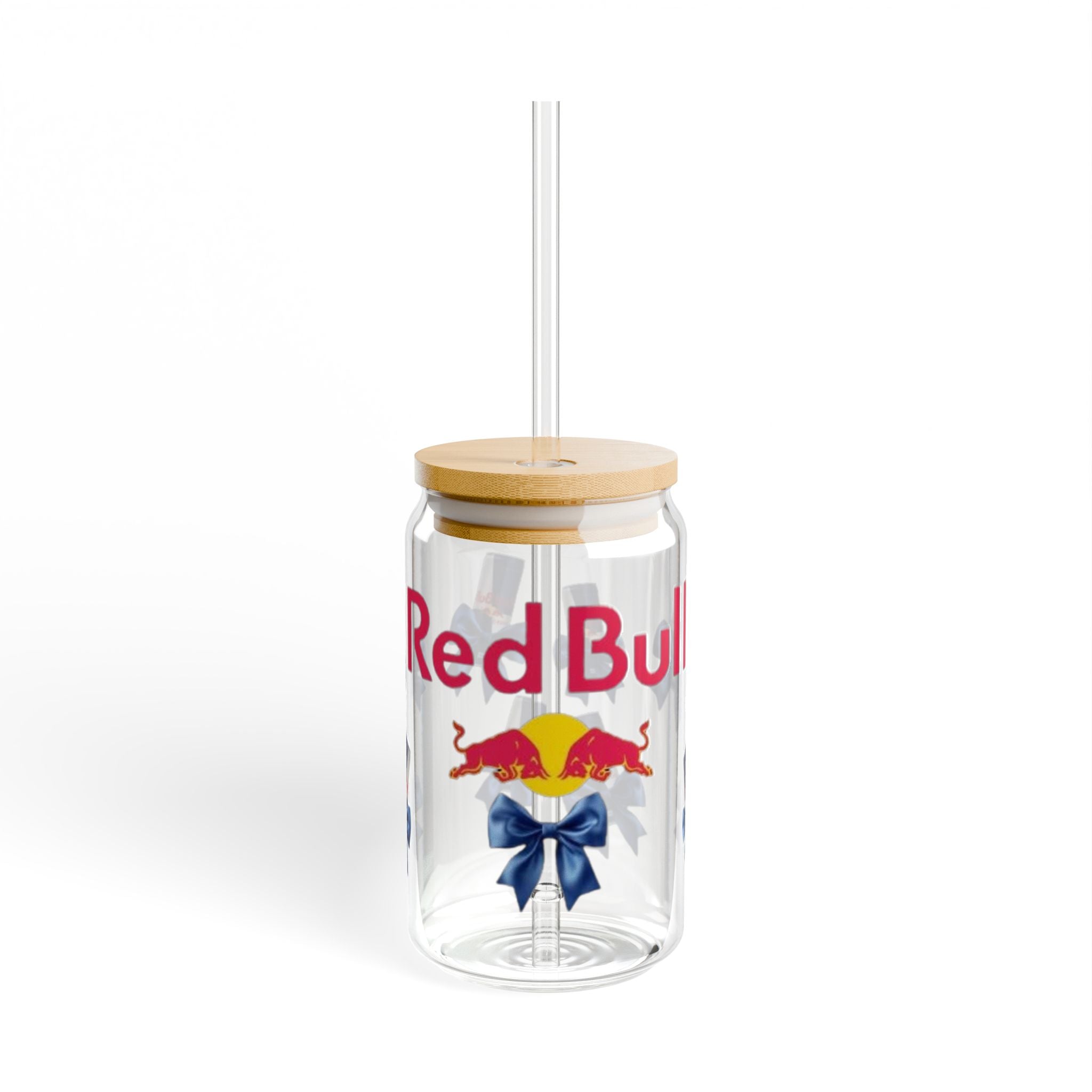 Coquette energy 16oz sipper glass cup
