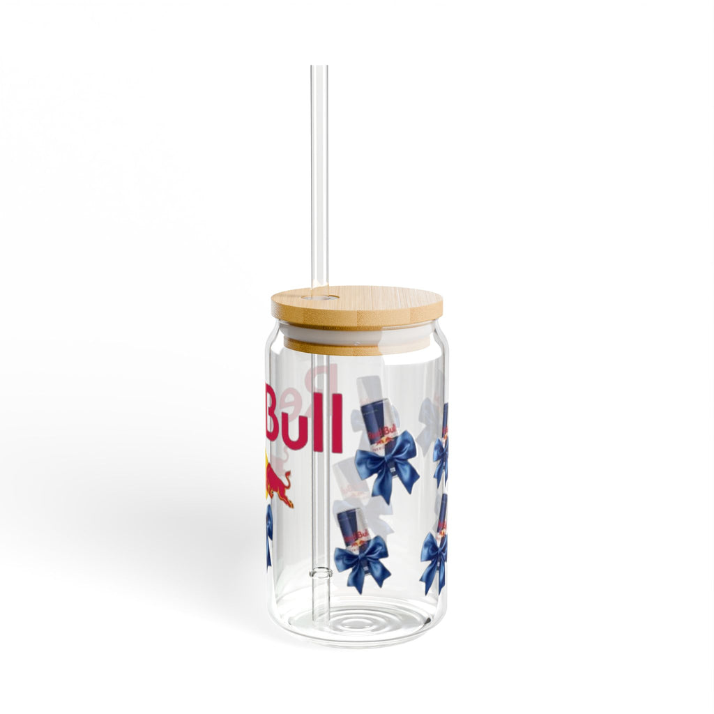 Coquette energy 16oz sipper glass cup