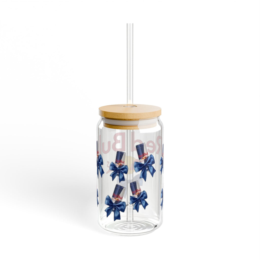 Coquette energy 16oz sipper glass cup