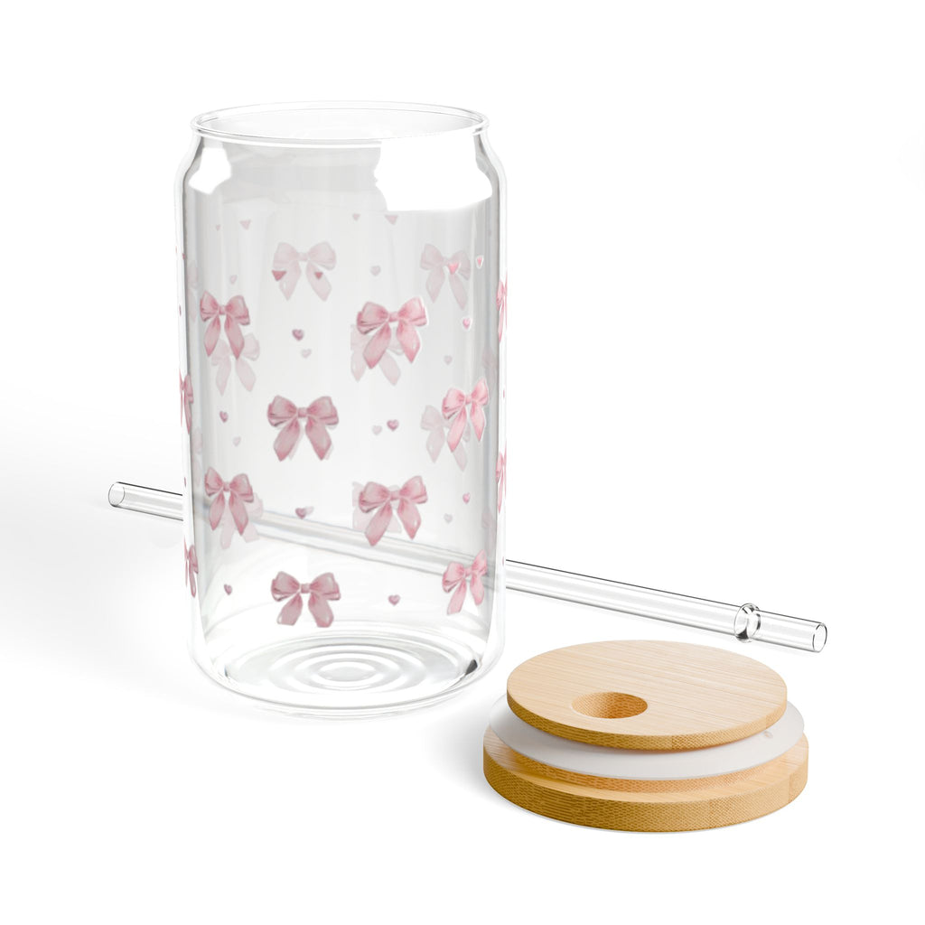 Baby Bow Bliss - 16oz Glass Sipper Cup