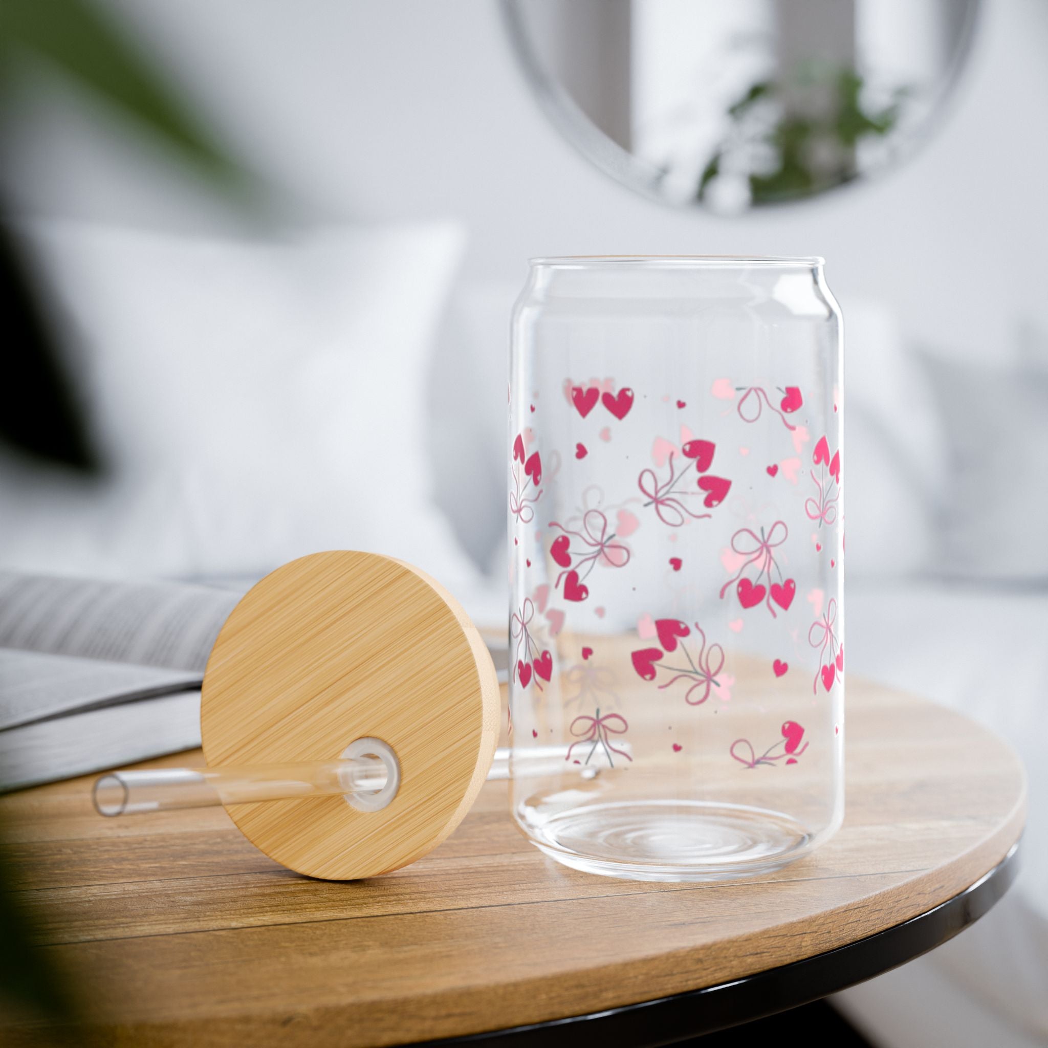 Cherry Blossom- 16oz Glass Sipper Cup