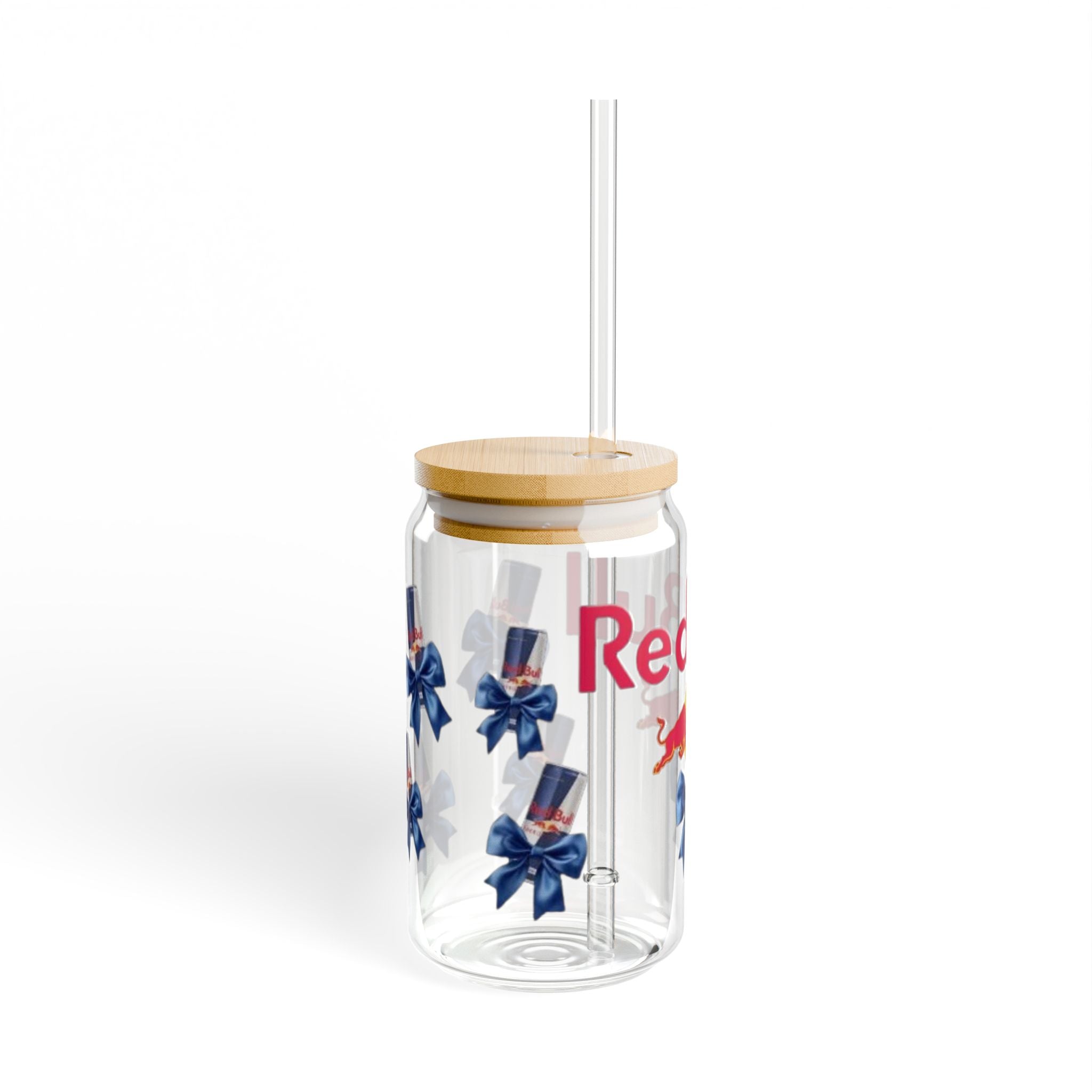 Coquette energy 16oz sipper glass cup