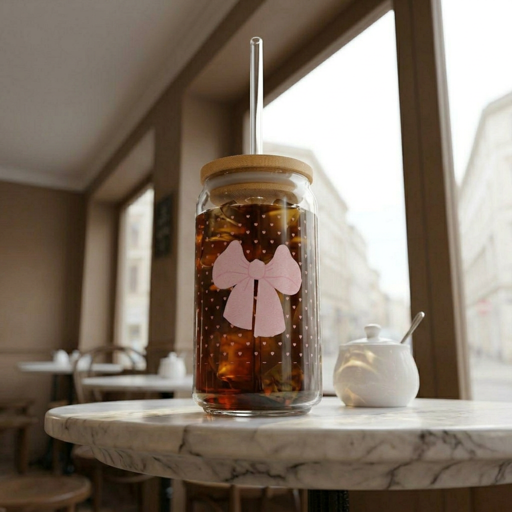 Sakura Sips 16oz Glass Sipper cup